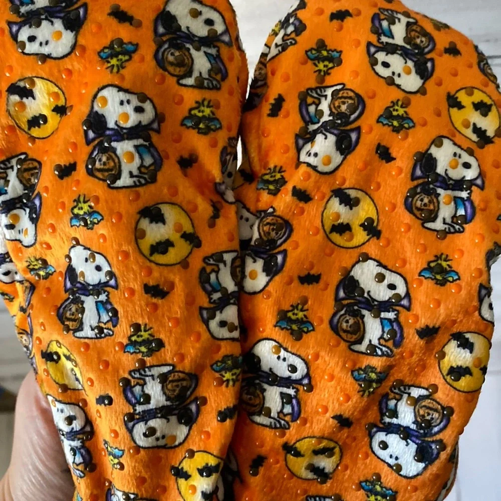 Toddler Peanuts Snoopy Halloween Plush Booties Size 3T-5T NEW